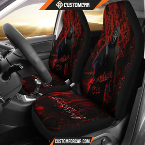 Ghostface Scream Car Seat Covers Horror Movie Car