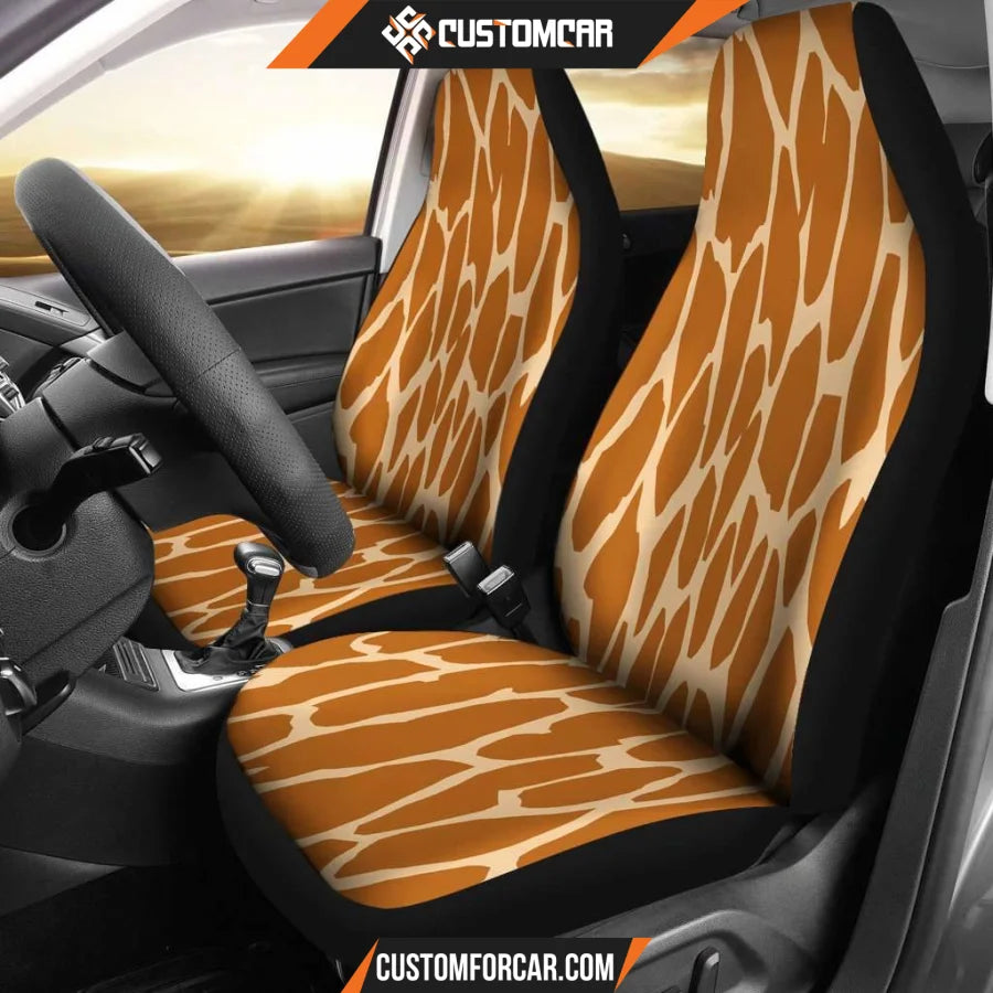 Giraffe Skin Print Car Seat Covers Decor For Car Ideas 