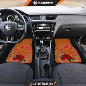 Girly Flower Rose and Butterfly Car Floor Mats Car 