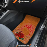 Girly Flower Rose and Butterfly Car Floor Mats Car 