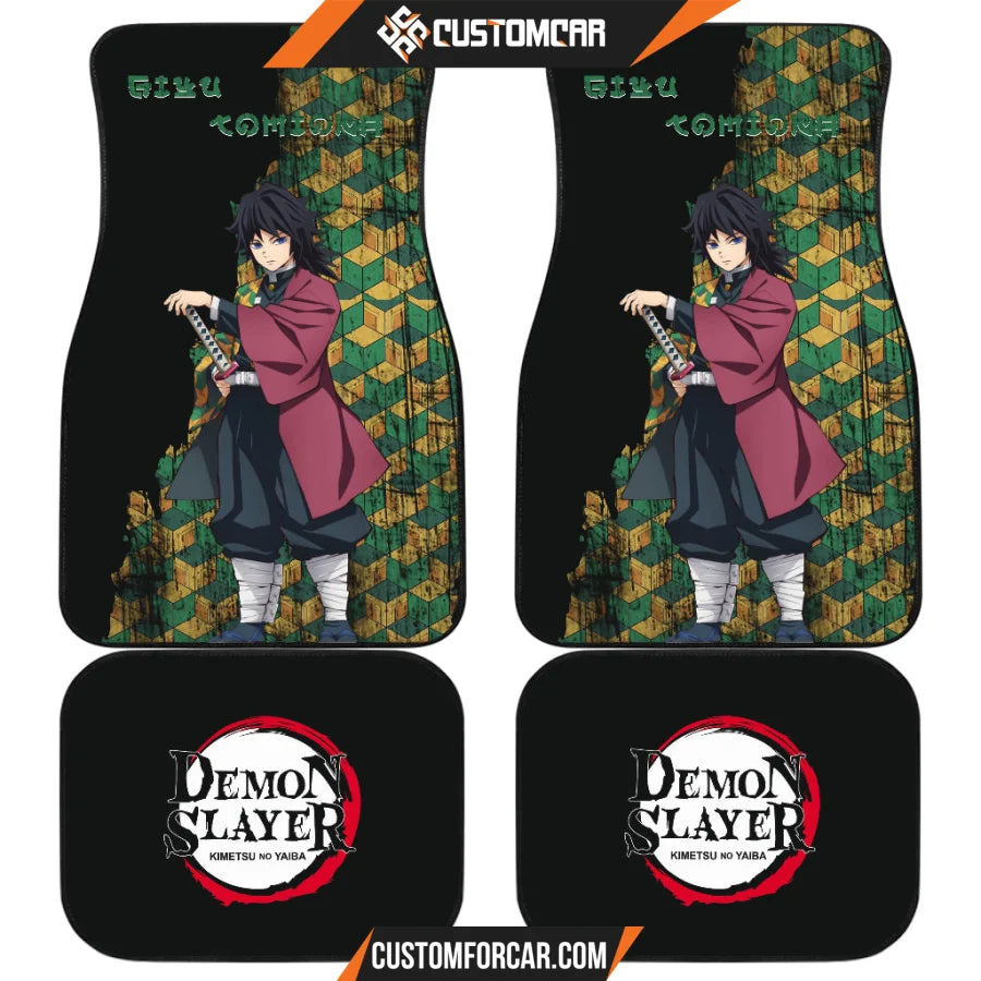 Giyu Tomioka Demon Slayer Car Floor Mats Anime Car