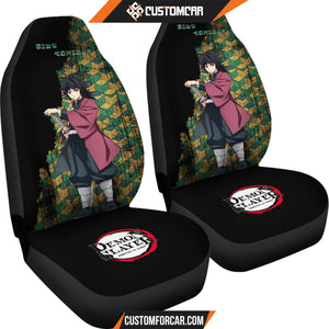 Giyu Tomioka Demon Slayer Car Seat Covers Anime Car