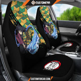 Giyuu Tomioka Demon Slayer Car Seat Covers Anime Car