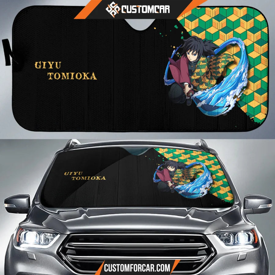 Giyuu Tomioka Demon Slayer Car Sun Shade Anime Car