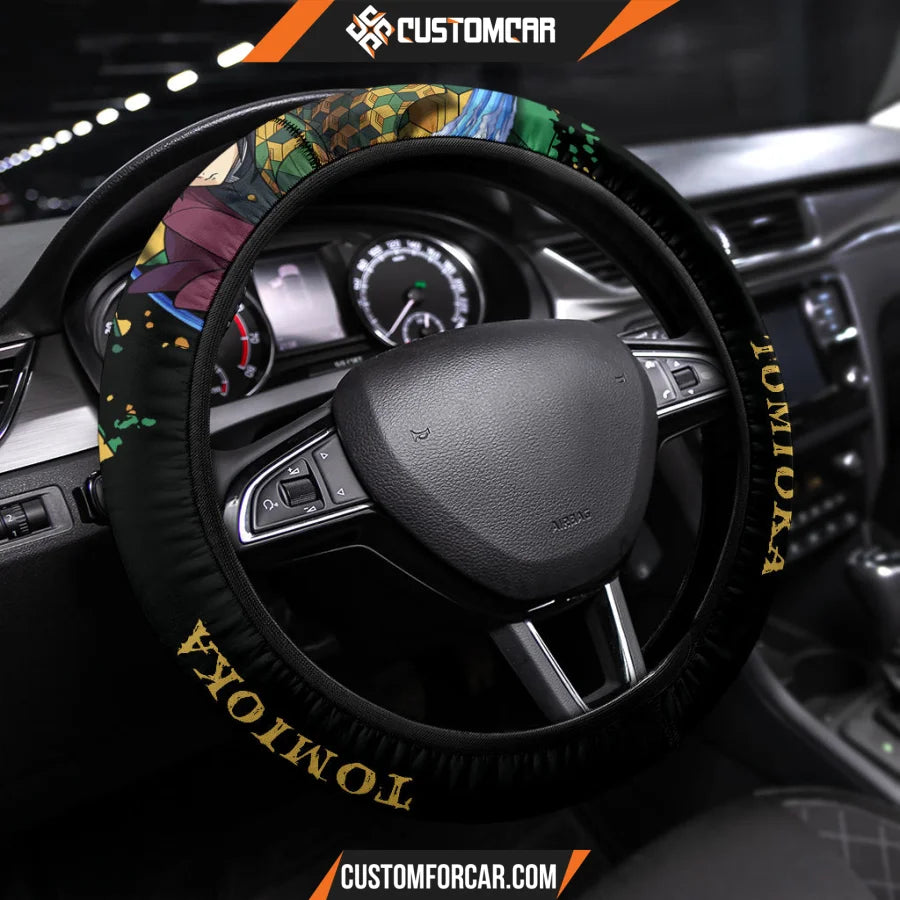 Giyuu Tomioka Demon Slayer Steering Wheel Cover Anime Car