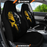 Gladiator Punisher Skull Car Seat Covers Decor For Car 