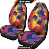 Glittering Army Dots Car Seat Covers DECORINCAR