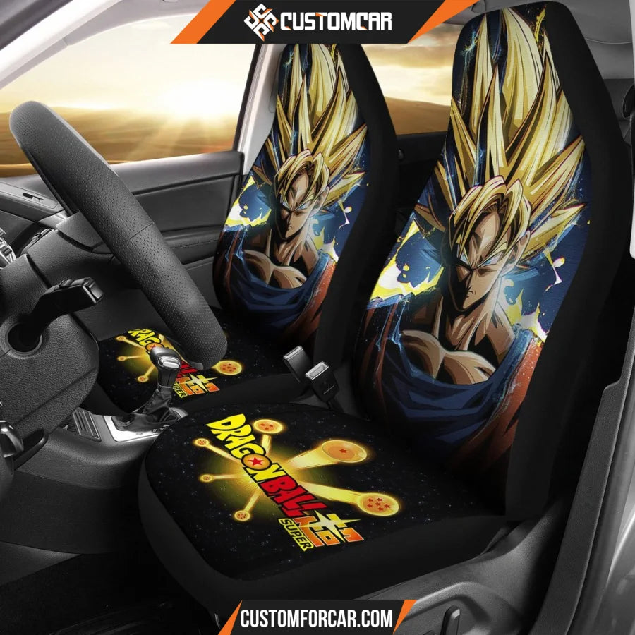 Goku Art Dragon Ball Car Seat Covers Manga Car Decor R031311