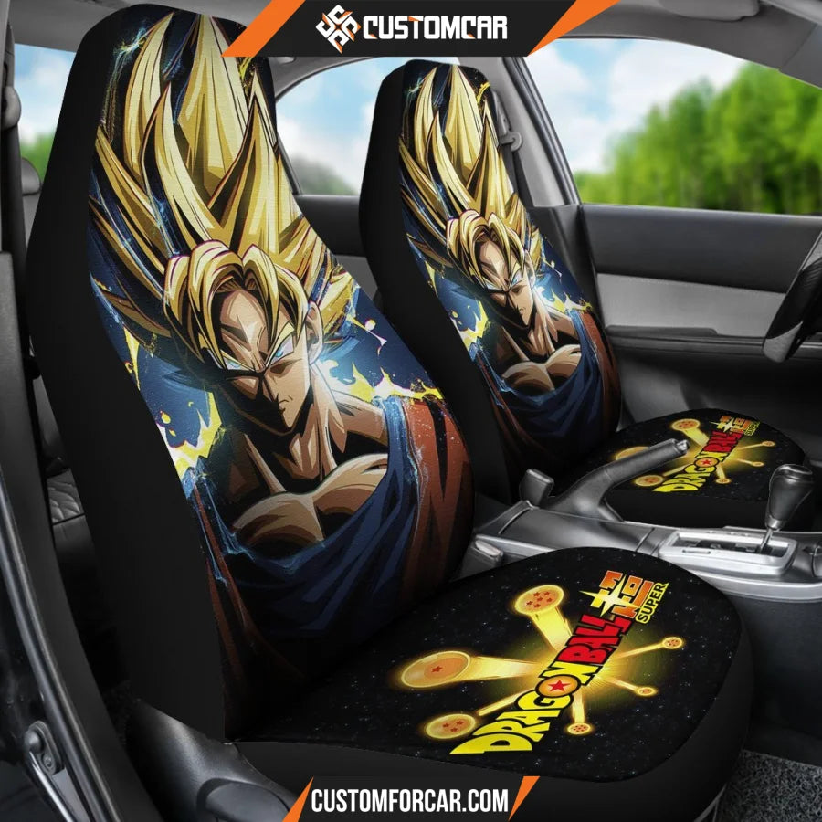 Goku Art Dragon Ball Car Seat Covers Manga Car Decor R031311