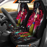 Goku Super Saiayn 4 Seat Covers Dragon Ball Car Seat Covers 
