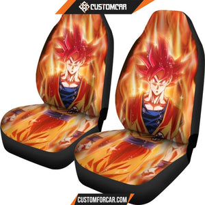 Goku Super Saiyan God Dragon Ball Car Seat Covers - Car Seat