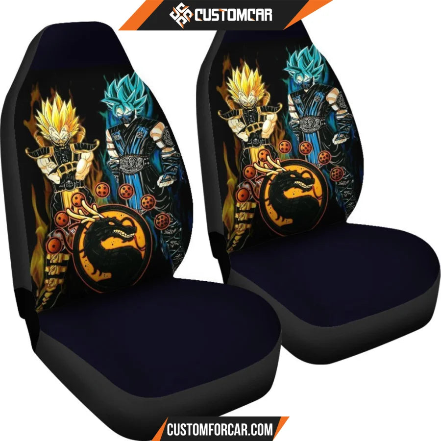 Goku Vegeta Mortal Kombat Dragon Ball Car Seat Covers - Car 