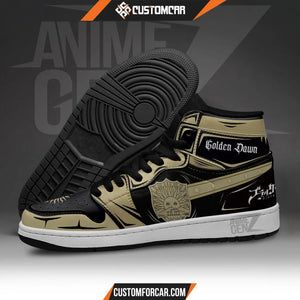 Golden Dawn JD Sneakers Black Clover Custom Anime Shoes