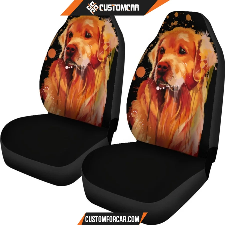 Golden Dog Animal Car Seat Covers - Car Seat Covers - Golden