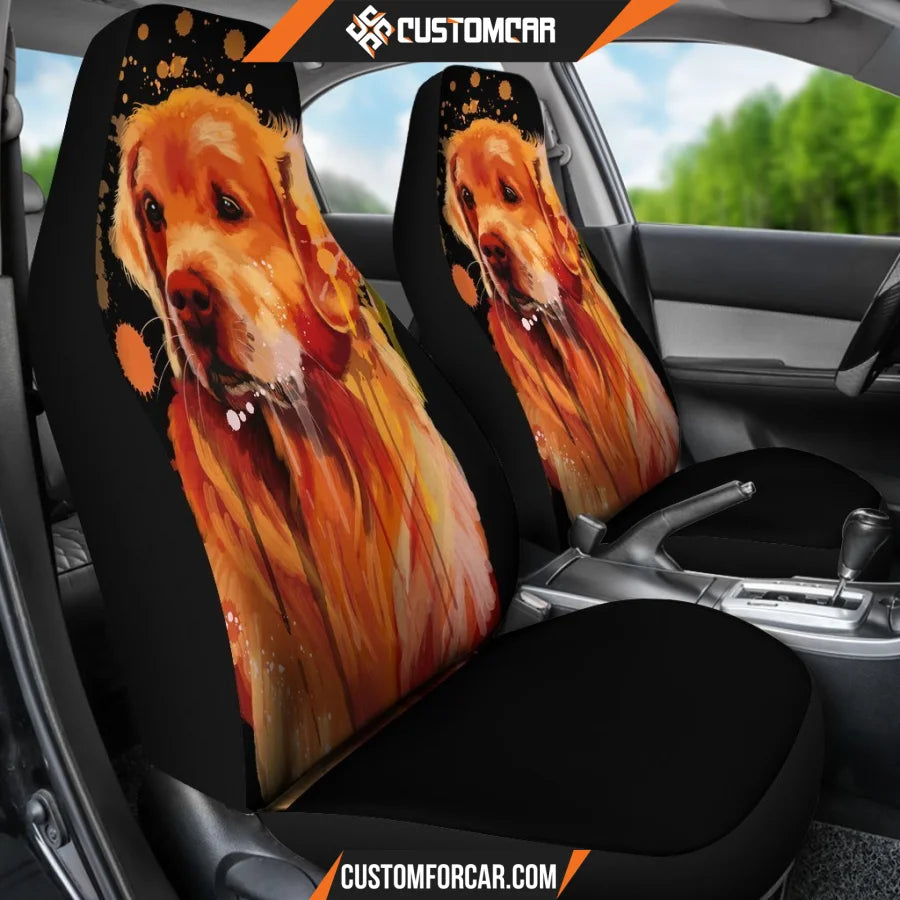 Golden Dog Animal Car Seat Covers - Car Seat Covers - Golden