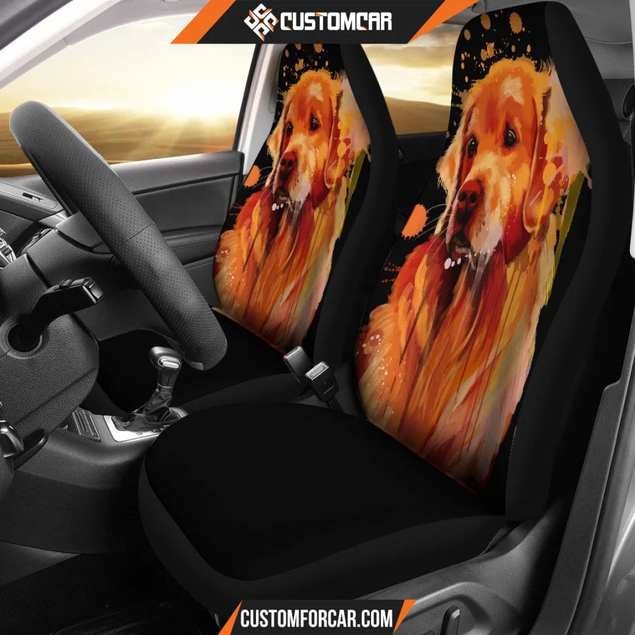 Golden Dog Animal Car Seat Covers - Car Seat Covers - Golden