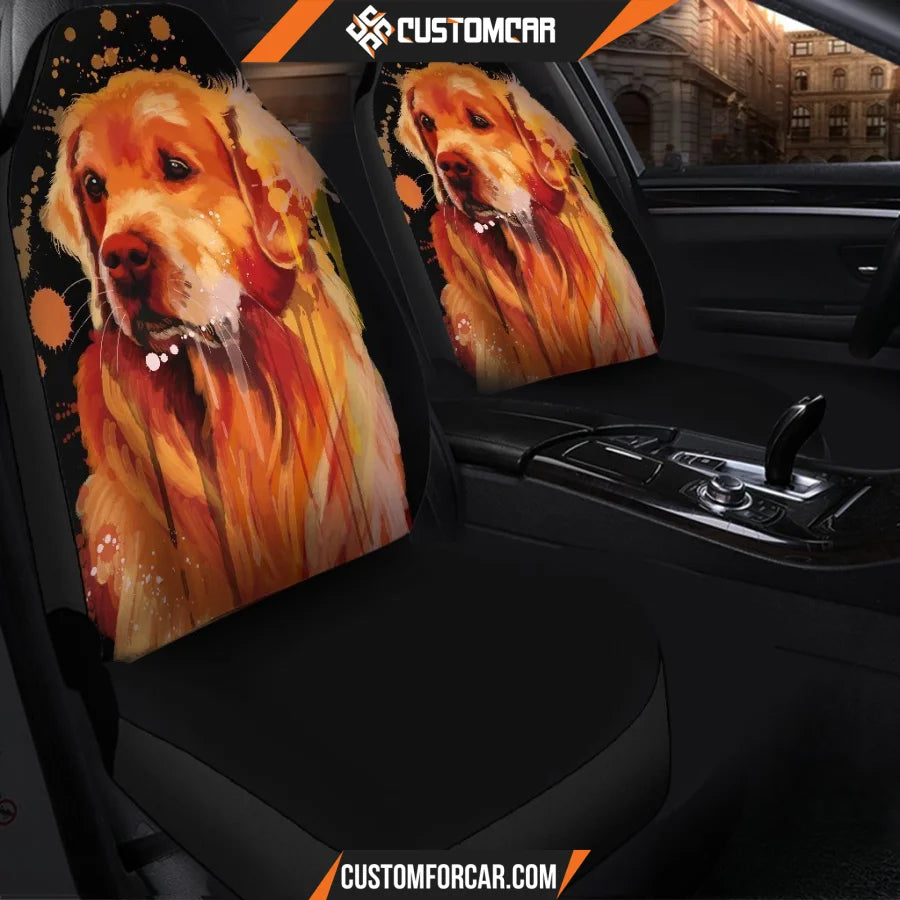 Golden Dog Animal Car Seat Covers - Car Seat Covers - Golden