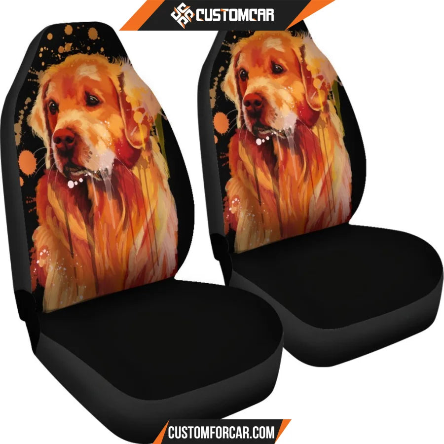 Golden Dog Animal Car Seat Covers - Car Seat Covers - Golden