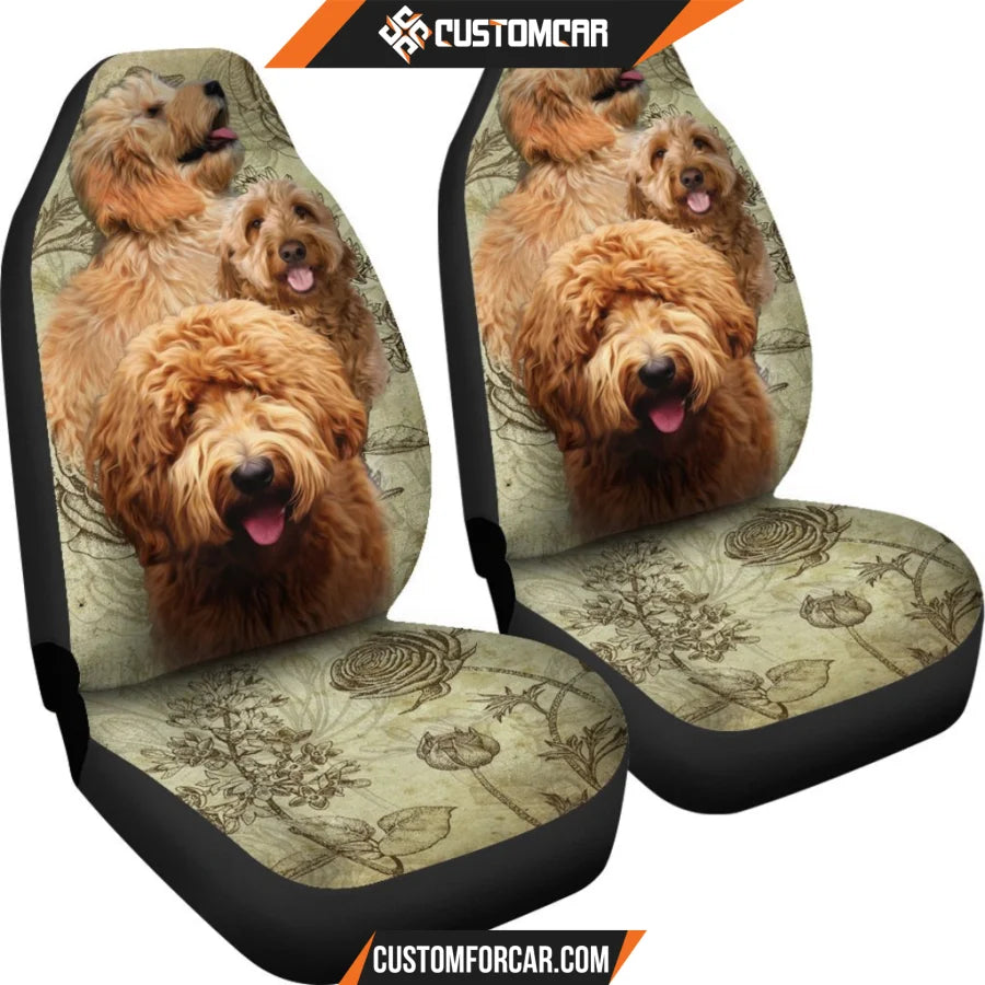 Goldendoodle Dogs Pets Car Seat Covers R031307 - New Car 