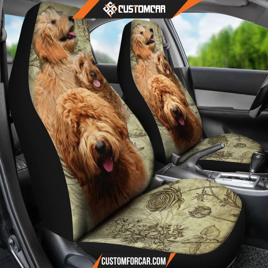 Goldendoodle Dogs Pets Car Seat Covers R031307 - New Car 