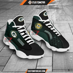 Green Bay Packers Air Jordan 13 Sneakers NFL Custom Sport