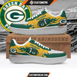 Green Bay Packers Air Sneakers NFL Custom Sports Shoes