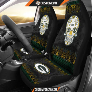 Green Bay Packers American Football Club Skull Car Seat