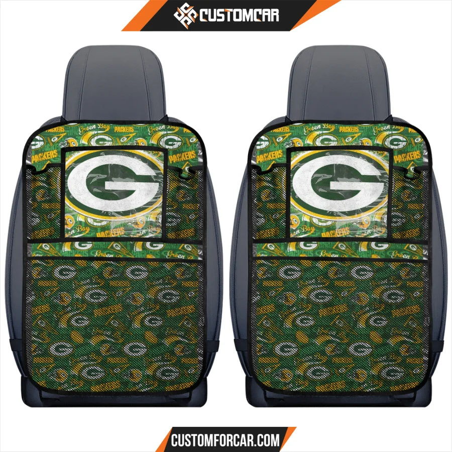 Green Bay Parkers Cartoon Back Seat Organizer Green Bay 