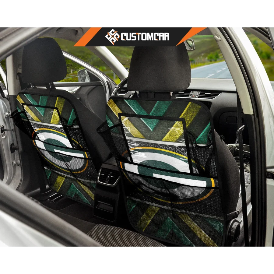 Green Bay Parkers Cartoon Back Seat Organizer Green Bay 