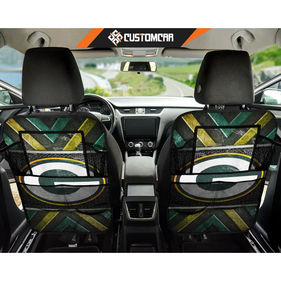 Green Bay Parkers Cartoon Back Seat Organizer Green Bay 