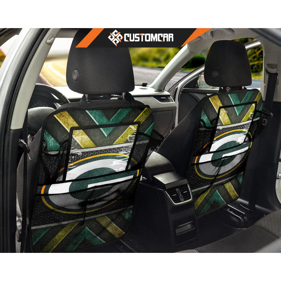 Green Bay Parkers Cartoon Back Seat Organizer Green Bay 