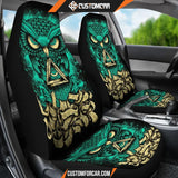 Green Luxury Owl Car Seat Covers DECORINCAR