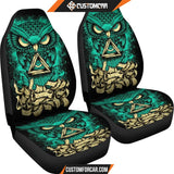 Green Luxury Owl Car Seat Covers DECORINCAR