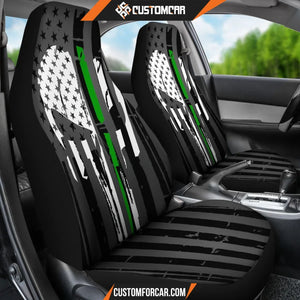 Green Thin Line Punisher Inspired Car Seat Covers R031313 - 