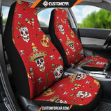 Guitar Sugar Skull Car Seat Covers DECORINCAR