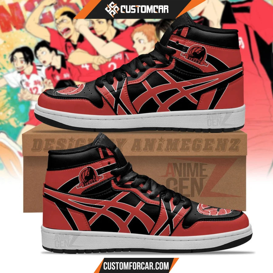 Haikyuu Nekoma Team JD Sneakers Custom Anime Shoes