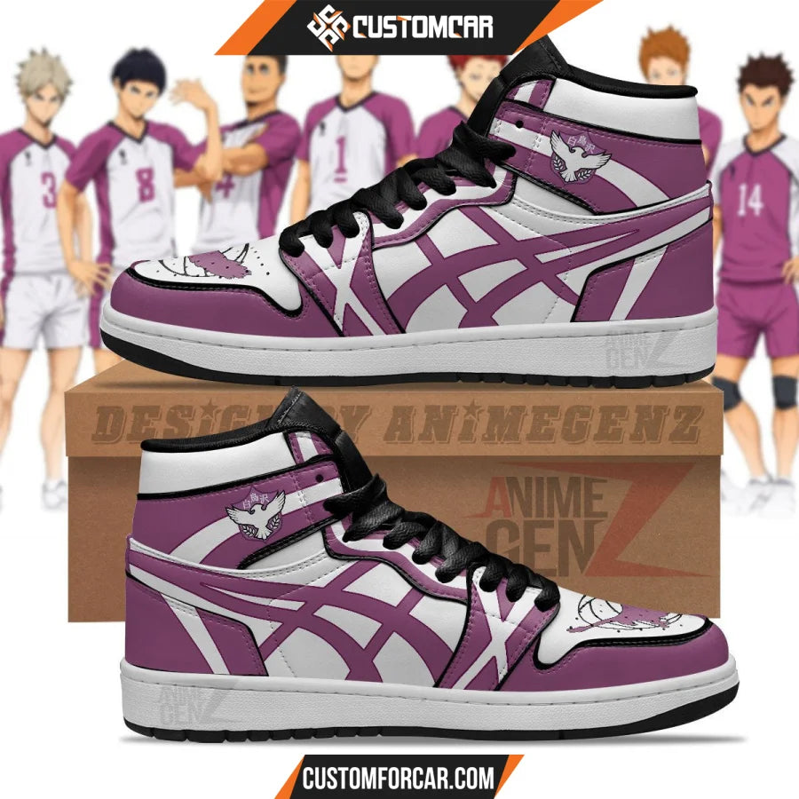 Haikyuu Shiratorizawa Team JD Sneakers Custom Anime Shoes