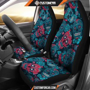 Halloween Sugar Skull Car Seat Covers R031307 - New Car Seat