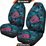 Halloween Sugar Skull Car Seat Covers R031307 - New Car Seat