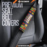 Happy Text Rainbow Gummy Bear Patterns In Square Car Seat