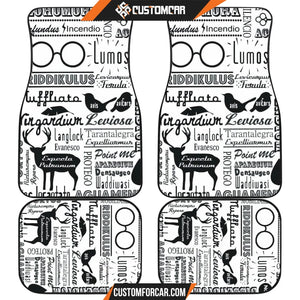 Harry Potter Car Floor Mats | Hogwarts Newspaper Patterns Car Mats R021909 DECORINCAR 1