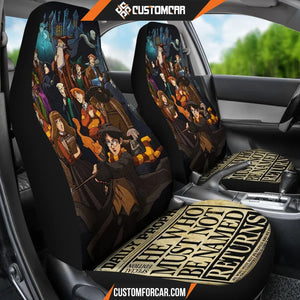 Harry Potter Car Seat Covers | Harry Potter Characters Newspaper Seat Covers R011607 DECORINCAR 3