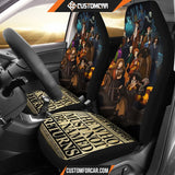 Harry Potter Car Seat Covers | Harry Potter Characters Newspaper Seat Covers R011607 DECORINCAR 1