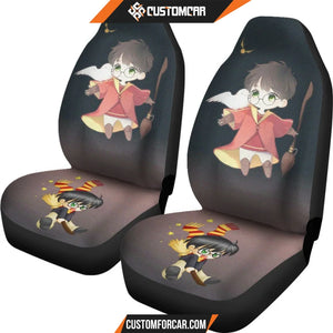 Harry Potter Car Seat Covers - Chibi Harry Anime Custom Seat