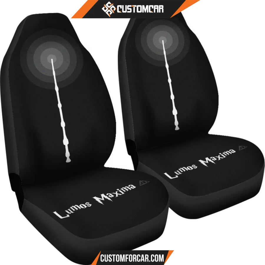 Harry Potter Car Seat Covers | Lumos Maxima Black Seat Covers R021907 DECORINCAR 4