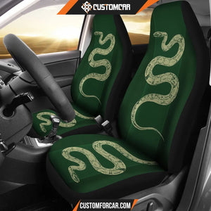 Harry Potter Car Seat Covers | Slytherin Big Snake Green Seat Covers R011616 DECORINCAR 1