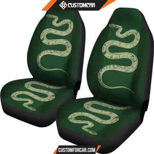 Harry Potter Car Seat Covers | Slytherin Big Snake Green Seat Covers R011616 DECORINCAR 4