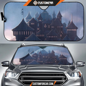 Harry Potter Car Sun Shade | Hogwarts Shadow In Winter Sun 