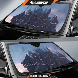 Harry Potter Car Sun Shade | Hogwarts Shadow In Winter Sun 