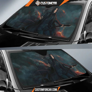 Harry Potter Car Sun Shade | Professor Severus Snape Flying Artwork Sun Shade R011610 DECORINCAR 3